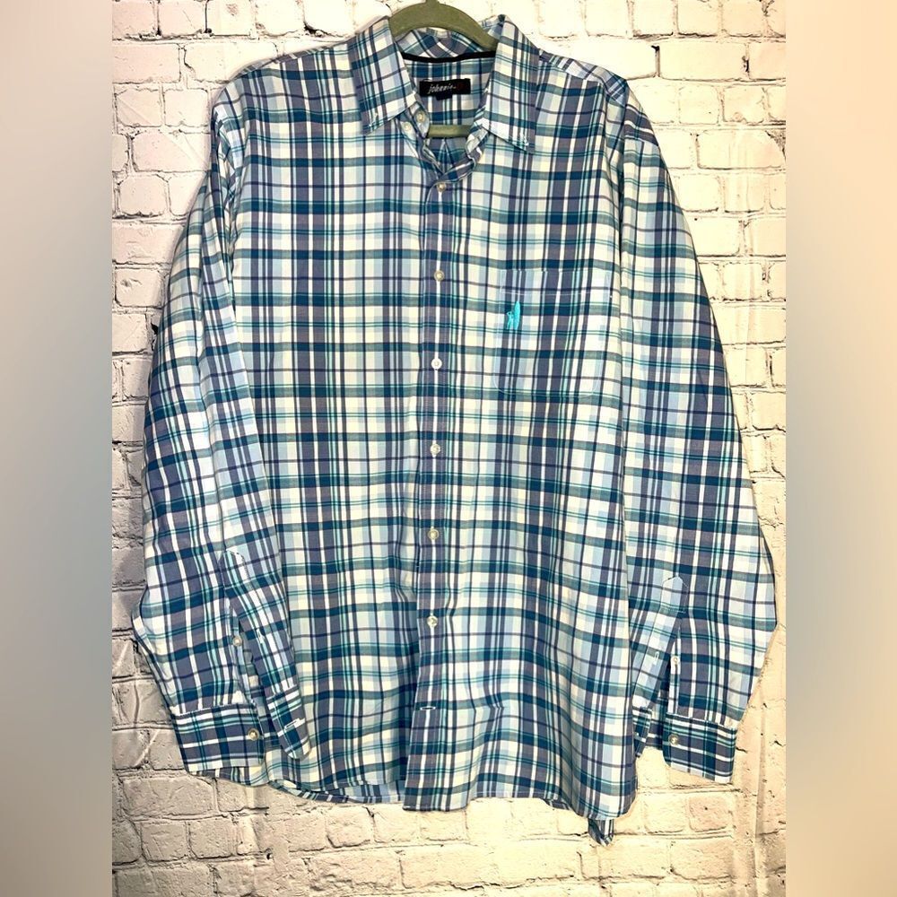 Johnnie-O Button Down Shirt Mens Size XXL - EUC NEW CONDITION